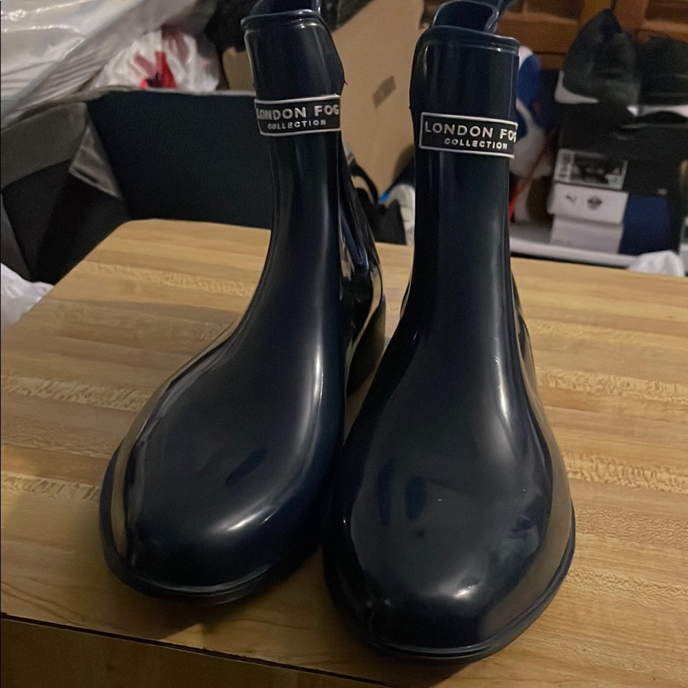London Fog Dark Blue Ankle Boots